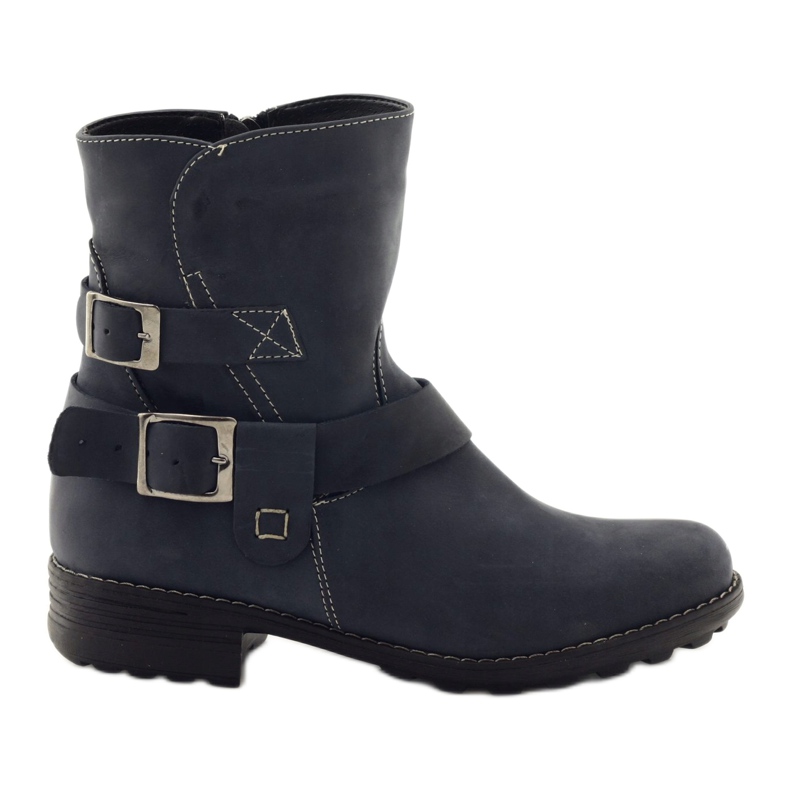Bottes d'hiver en cuir femme Gregors 544, bleu marine Bottes d'hiver en cuir femme Gregors 544, bleu marine