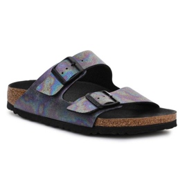 Birkenstock Arizona W 1021251 Noir irisé violet bleu multicolore
