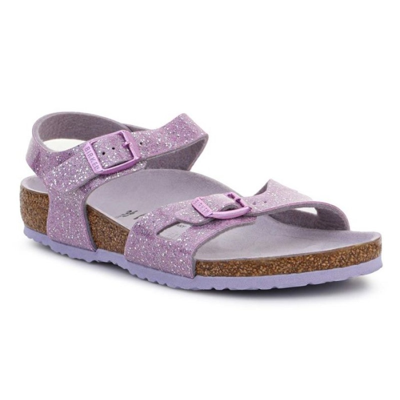 Birkenstock Rio Kids 1022169 Cosmic Sparkle sandales lavande violet