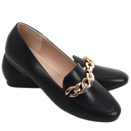Addison Mocassins Noirs avec Chaîne le noir