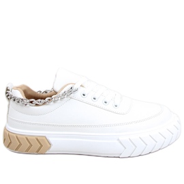 Baskets femme Maring Beige blanc