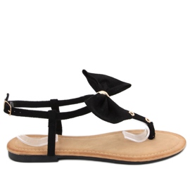 Tongs avec nœud Twist Noir le noir