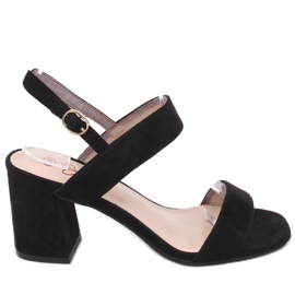Peony Sandales à talons noires