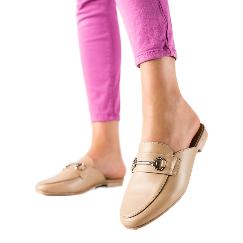 SHELOVET Mocassins chaussons beiges SHELOVET Mocassins chaussons beiges
