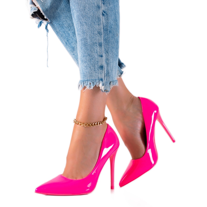 Small Swan Goupilles vernies rose