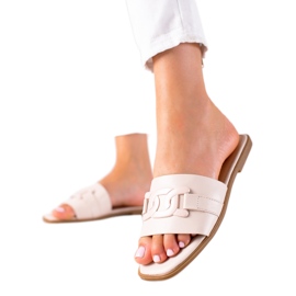 SHELOVET Tongs classiques beige