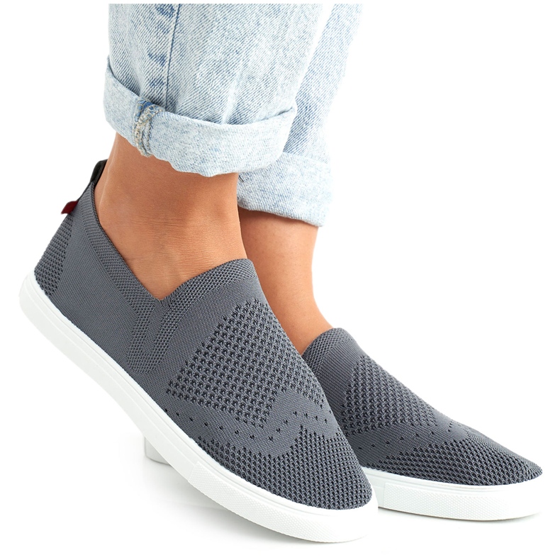 Baskets Femme Slip-on Big Star FF274A607 Gris