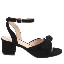 Giselle Sandales à talons noires le noir