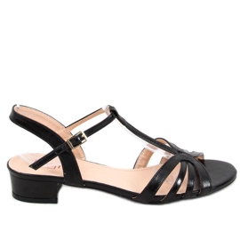 Sandales à petit talon Sparkle Black le noir