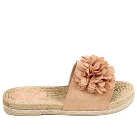 Chaussons fiesta fleuris Primrose Camel beige Chaussons fiesta fleuris Primrose Camel beige
