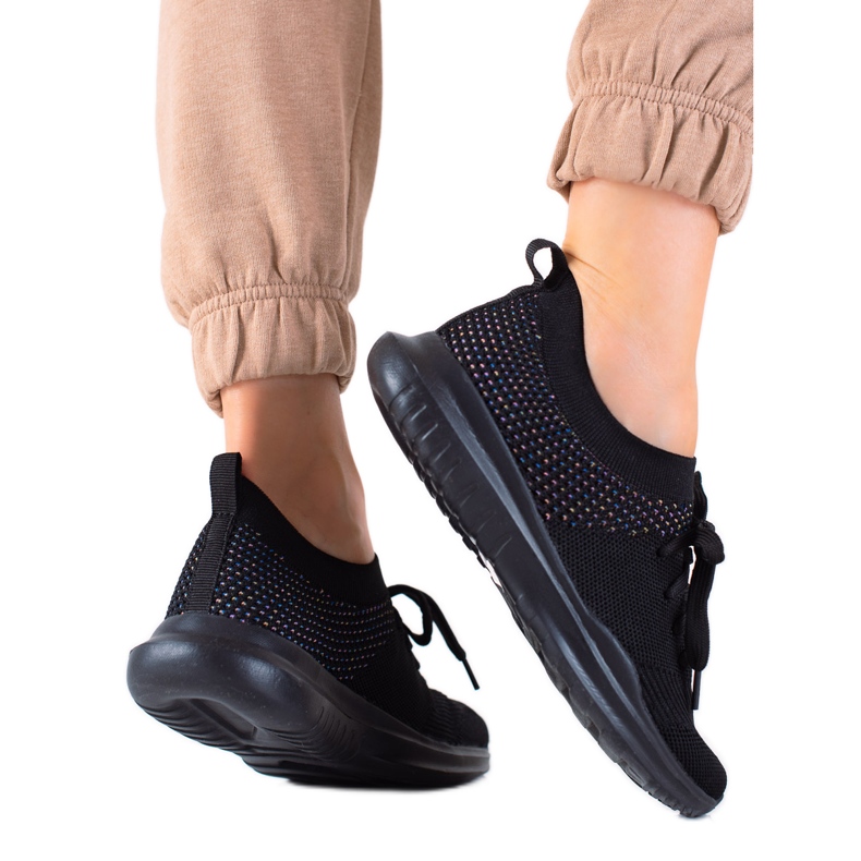 Chaussures de sport noires DK le noir