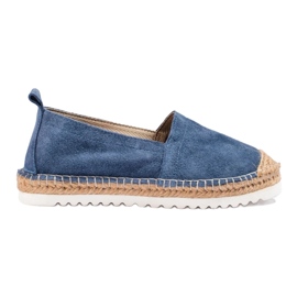 T.Sokolski Espadrilles En Cuir Sur La Plateforme bleu marine