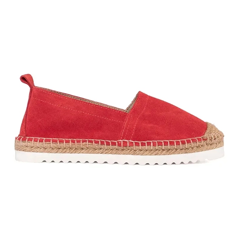 T.Sokolski Espadrilles En Cuir Sur La Plateforme rouge T.Sokolski Espadrilles En Cuir Sur La Plateforme rouge
