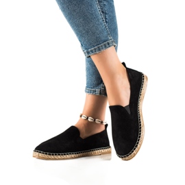 T.Sokolski Espadrilles en cuir classiques le noir