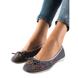 T.Sokolski Ballerine en cuir coloré multicolore