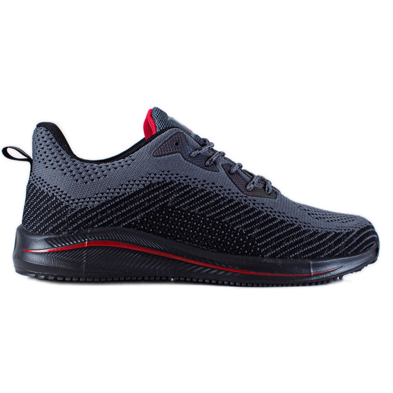 DK Chaussures de sport pour hommes le noir gris