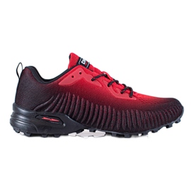 DK Chaussures de sport noir rouge