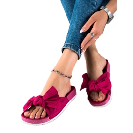 SHELOVET Pantoufles À La Mode Avec Un Noeud rose
