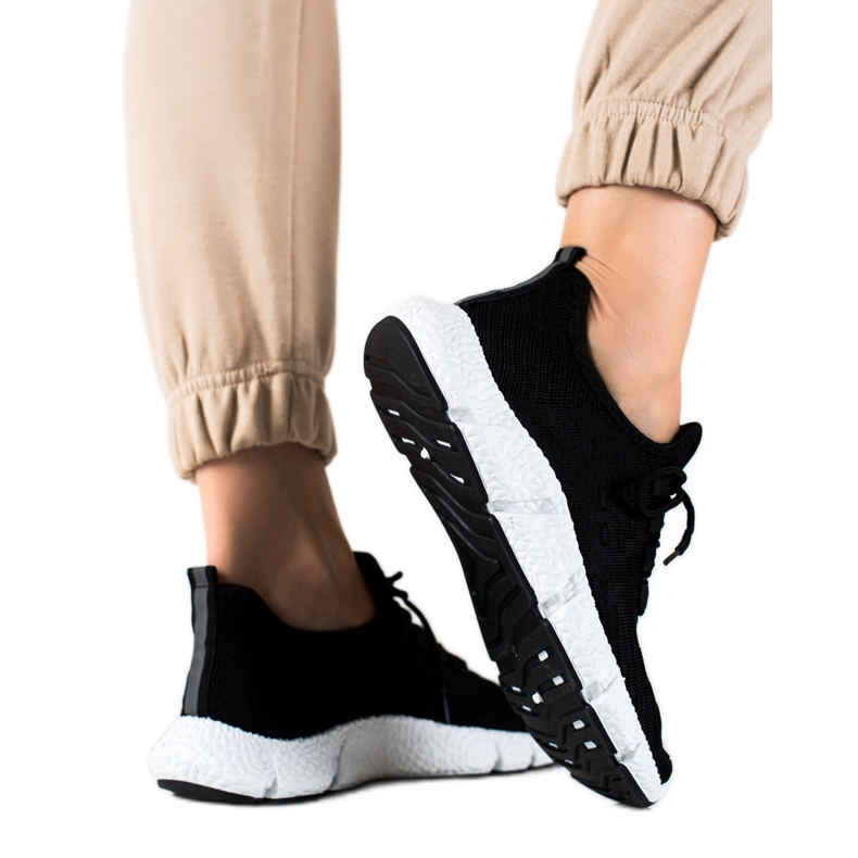 SHELOVET Baskets de sport noires le noir