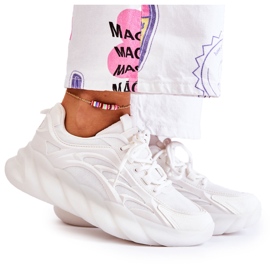 PM2 Chaussures de sport à la mode pour femmes Baskets Blanc Sollero