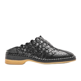 Chaussons Breno noirs ajourés