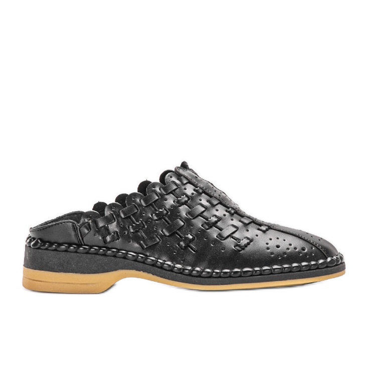 Chaussons Breno noirs ajourés le noir