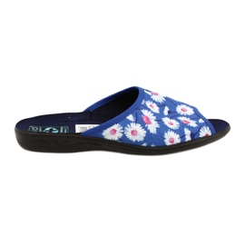 Adanex Chaussons Femme Avec Fleurs Gadane SAK1 27153 blanc bleu rose
