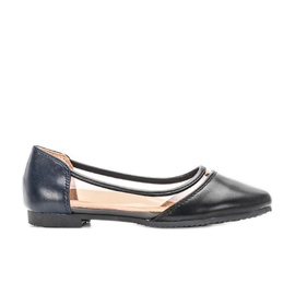 Ballerines Juva noires semi-transparentes le noir Ballerines Juva noires semi-transparentes le noir