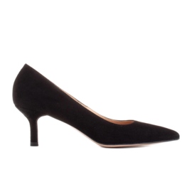 Marco Shoes Escarpins élégants avec un talon plus bas le noir