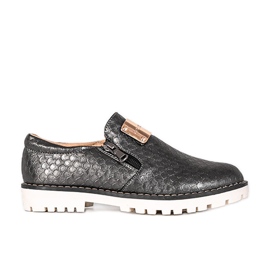 Chaussures bébé métallisées noires Virton le noir Chaussures bébé métallisées noires Virton le noir