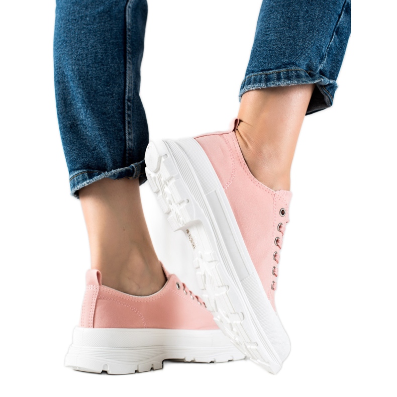 SHELOVET Baskets roses sur la plate-forme