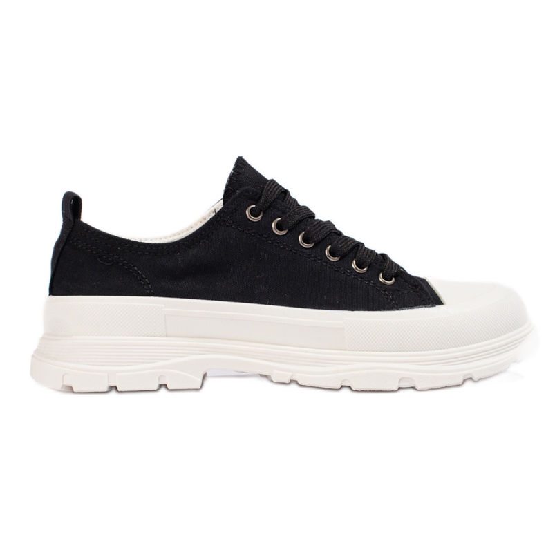 SHELOVET Baskets noires sur la plateforme le noir