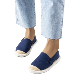 Sandales bleues de Costa violet bleu marine