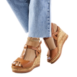Sandales compensées marron Alannah brun Sandales compensées marron Alannah brun