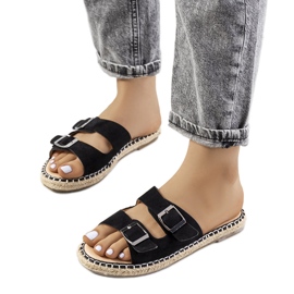 Chaussons Finnan femme noir