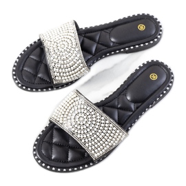 BM Chaussons Kincaid Pearl noirs blanche le noir BM Chaussons Kincaid Pearl noirs blanche le noir