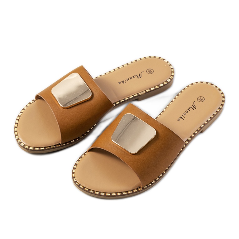 Chaussons femme Synan marron brun