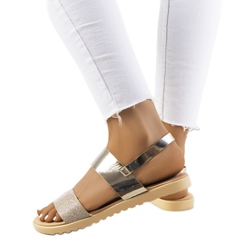 Sandales femme dorées Laval