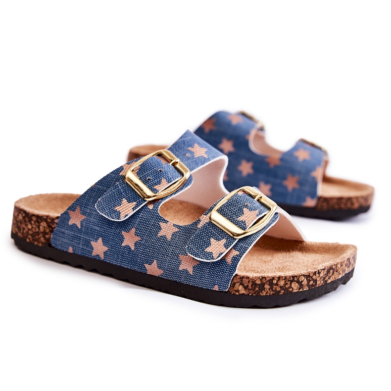 Vinceza Pantoufles Ander bleues confortables pour enfants beige Vinceza Pantoufles Ander bleues confortables pour enfants beige