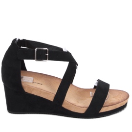 Sandales compensées Ashlyn Noir