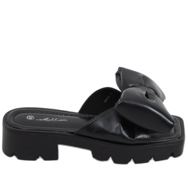 Chaussons Keesha noirs à semelle haute le noir Chaussons Keesha noirs à semelle haute le noir