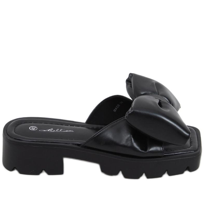 Chaussons Keesha noirs à semelle haute le noir Chaussons Keesha noirs à semelle haute le noir