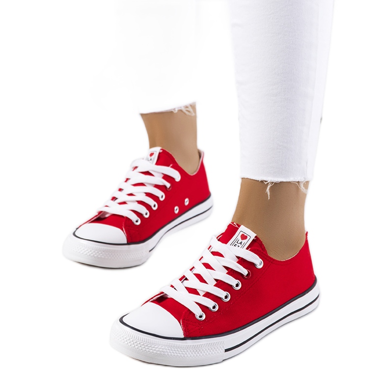 Baskets classiques pour femmes Kolind rouges