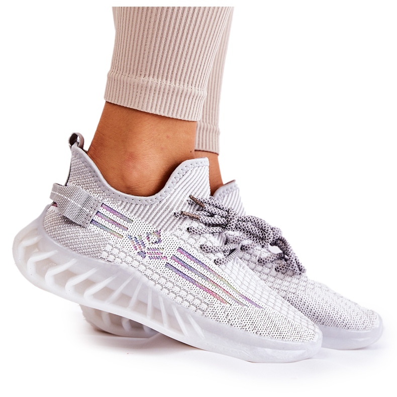 FK2 Chaussures de sport à enfiler grises pour femmes Rokko multicolore FK2 Chaussures de sport à enfiler grises pour femmes Rokko multicolore