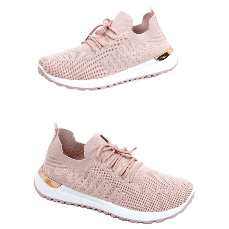 Baskets chaussettes roses Lars