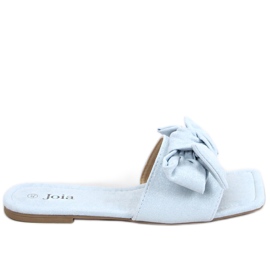 Claquettes bleues à semelle carrée Nisha Claquettes bleues à semelle carrée Nisha