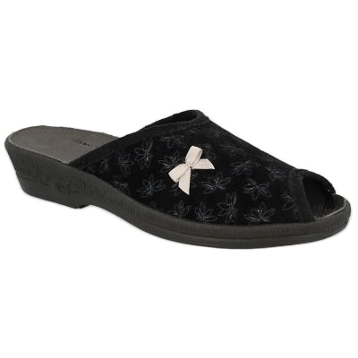 Pantres féminines de Befado avec des fleurs PU 581d198 le noir