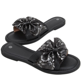 Pantoufles Vors noires, femmes le noir