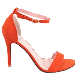 Sandales à talons hauts Sheila Orange