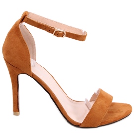 Sandales à talon haut Sheila DK.CAMEL brun